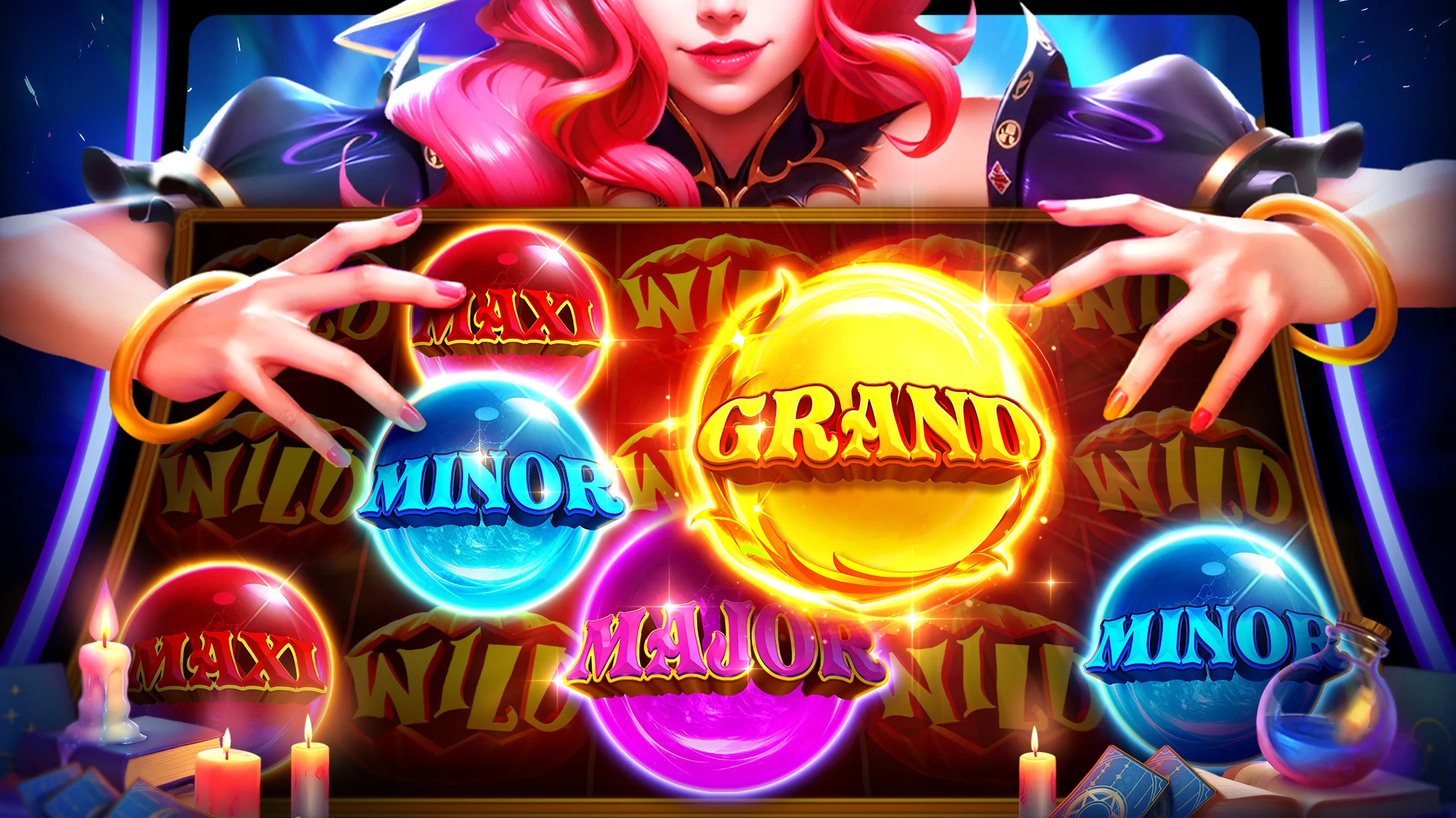 A variety of classic casino games available to play on the app.